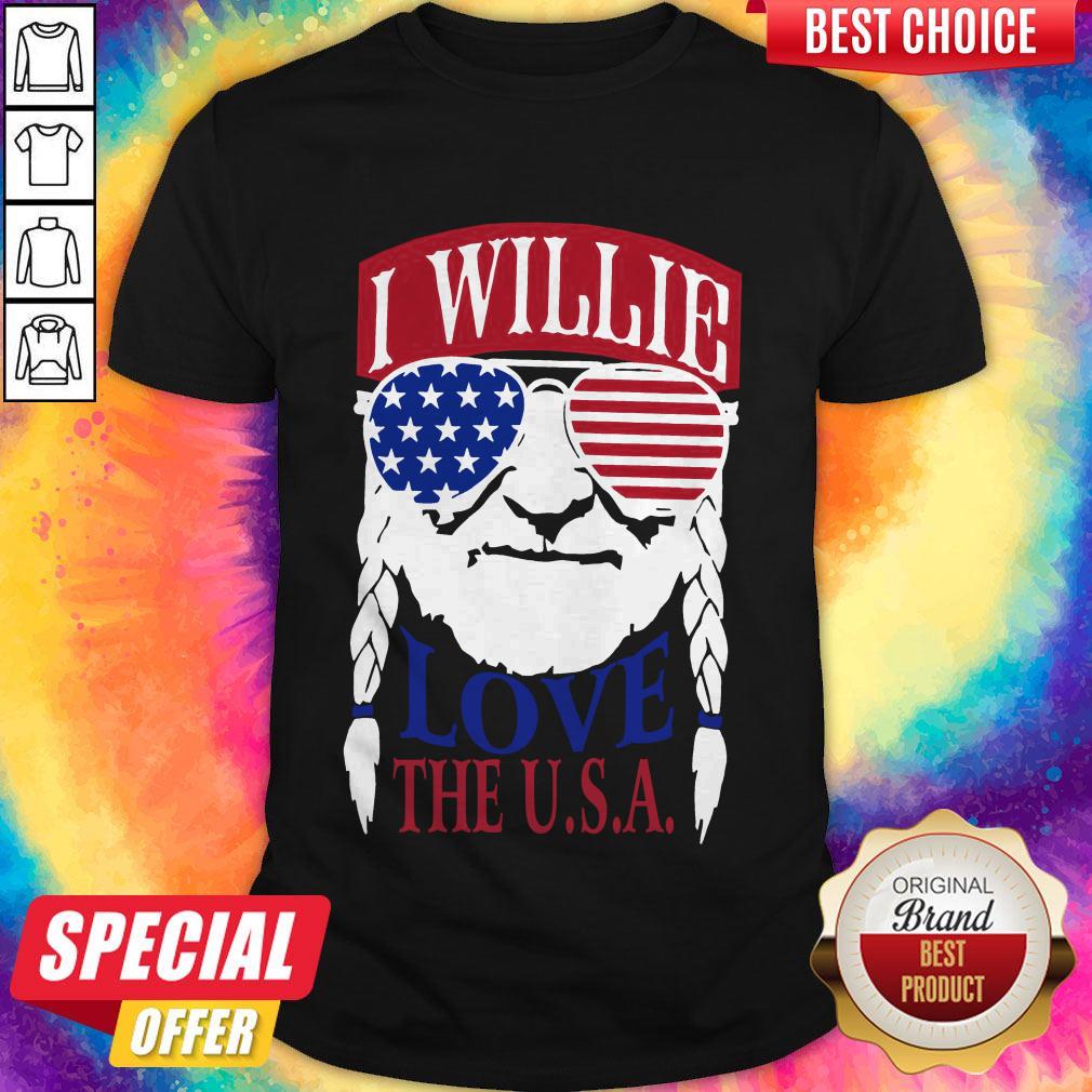 Official I Willie Love The USA Shirt