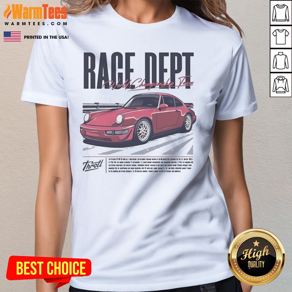 Original Throtl Race Dept Porsche 911 World Championship Team Shirt - Image 3