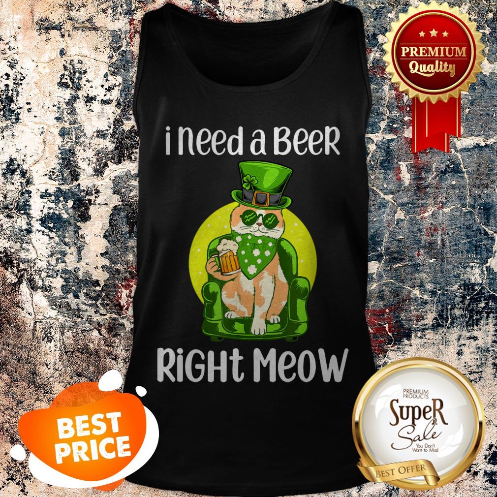Nice Irish Beer Cat Funny St Patricks Day Drinking Cat Lover T-shirt - Image 2