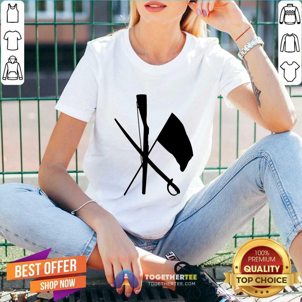 Premium Rifle Sabre Flag T-Shirt - Image 3
