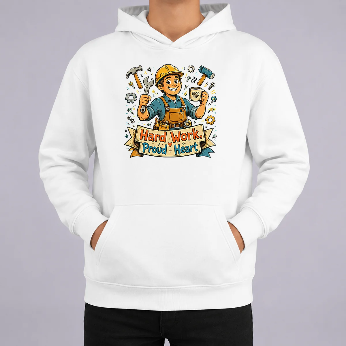 Hot Official Labour Day Proud Worker Doodle Shirt - Image 5