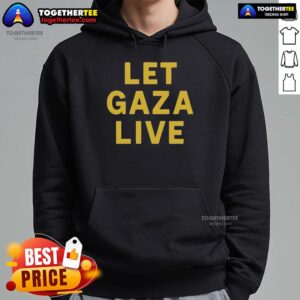 Alternative view of Official Stop Starving Gaza Let Gaza Live T-Shirt