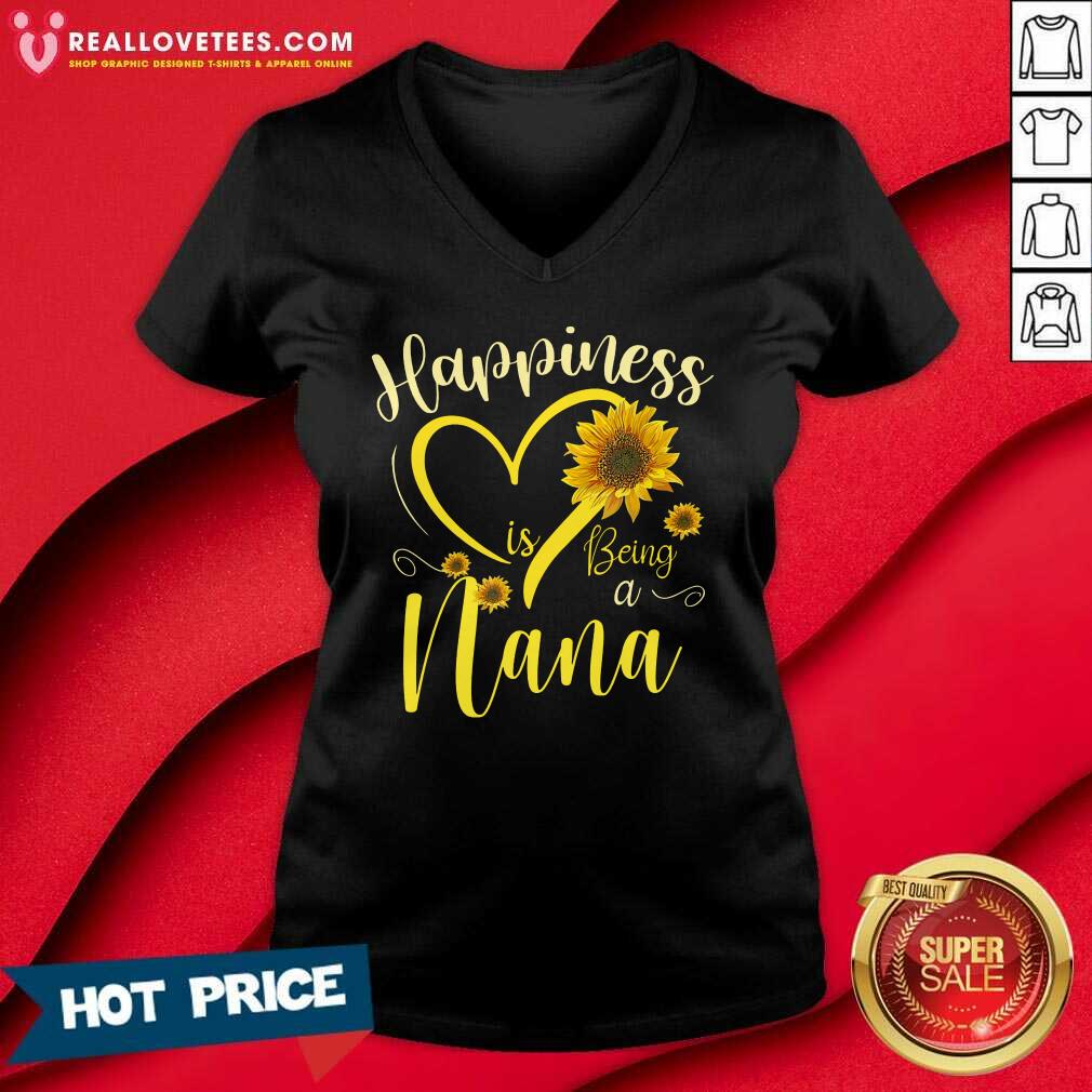 Sunflower Happiness Is Being A Nana Shirt - Image 3
