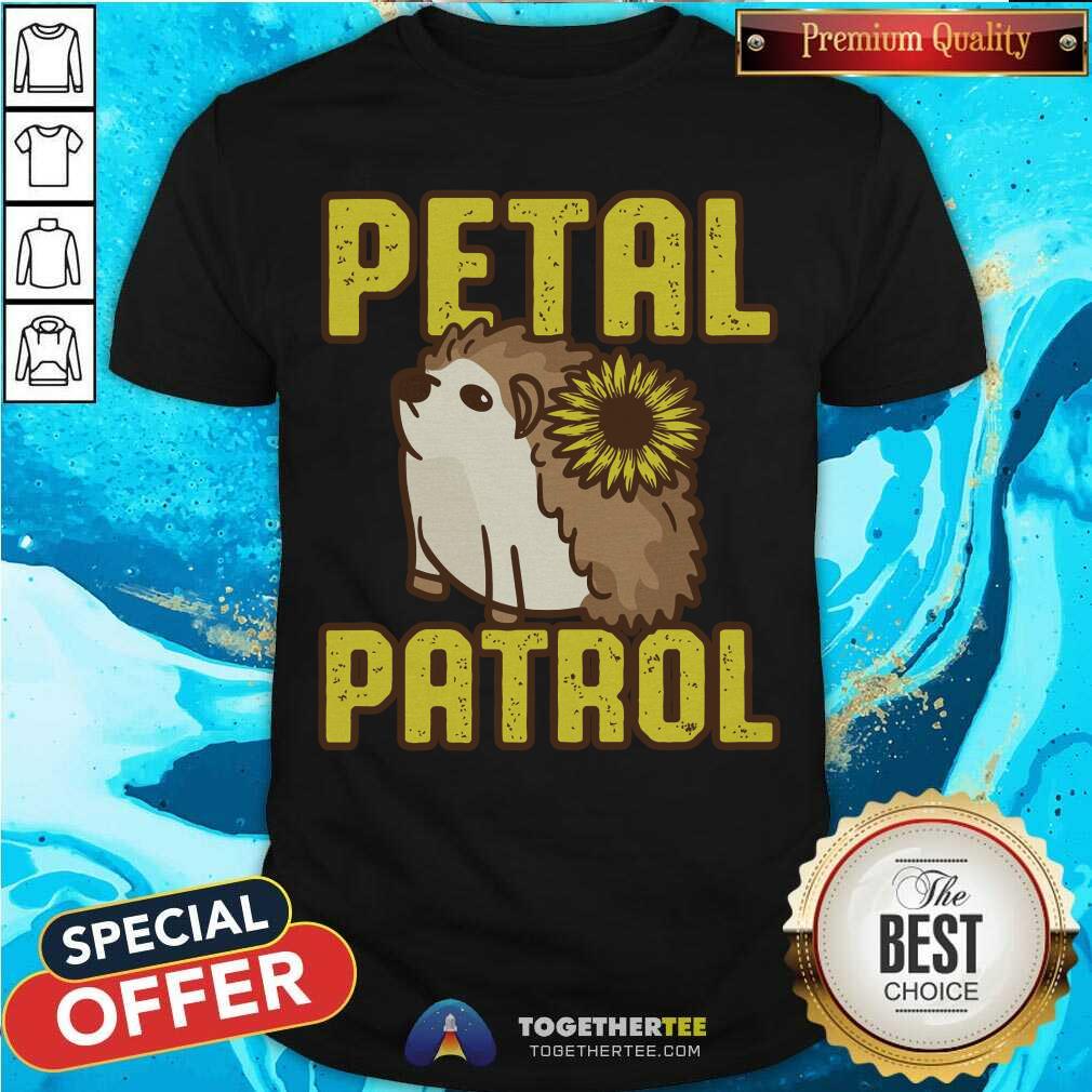 Lovely Hedgehog Sunflower Petal Patrol Shirt