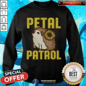 Alternative view of Lovely Hedgehog Sunflower Petal Patrol Shirt