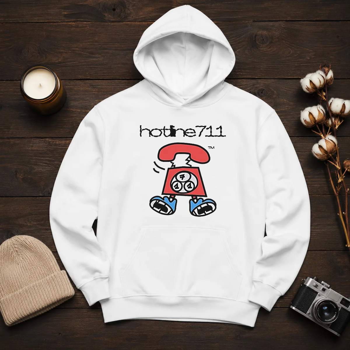 Original Telephone Cartoon Hotline711 Shirt - Image 6