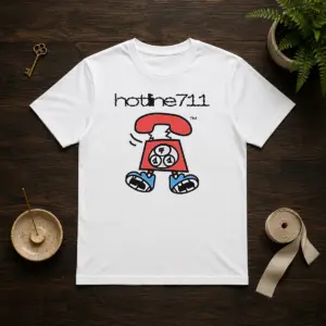 Original Telephone Cartoon Hotline711 Shirt