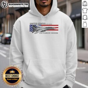 Alternative view of Awesome United States 250th Anniversary 1776-2026 F-14 Tomcat Freedom T-Shirt