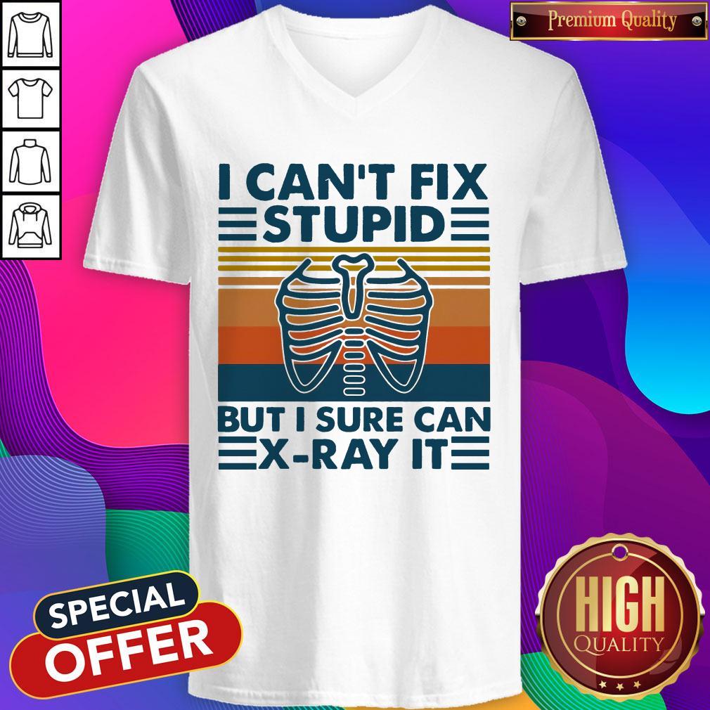 Official I Can't Fix Stupid But I Surte Can X-ray It Vintage Shirt - Image 5