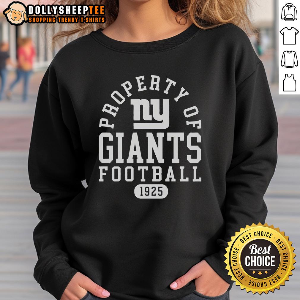 Official Property Of New York Giants Football Since 1925 T-Shirt - Image 5