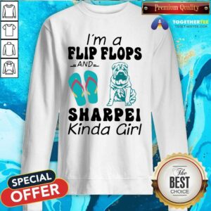 Alternative view of Funny I Am A Flip Flops And Sharpei Kinda Girl Shirt