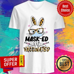 Alternative view of Nice Mask-ed And Vaccinated Easter Shirt