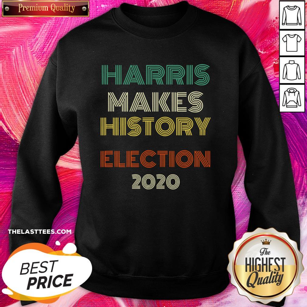 Great Harris Makes History Biden Election 2020 Vintage Shirt - Image 4