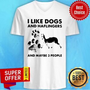 Alternative view of Nice I Like Dogs And Haflingers And Maybe Three People Shirt