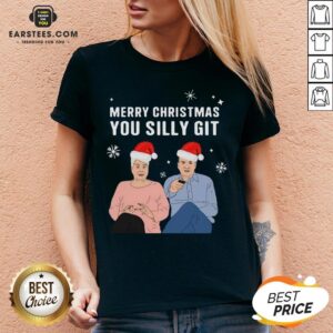 Alternative view of Cute Jenny And Lee Ugly Merry Christmas You Silly Git Shirt