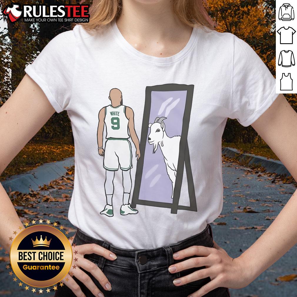 Awesome Derrick White Mirror Goat T-Shirt - Image 3