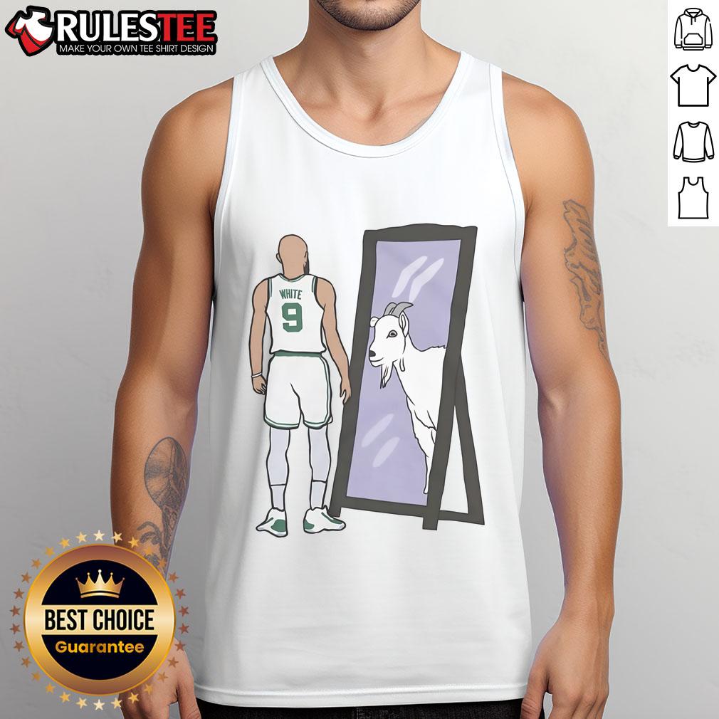 Awesome Derrick White Mirror Goat T-Shirt - Image 4