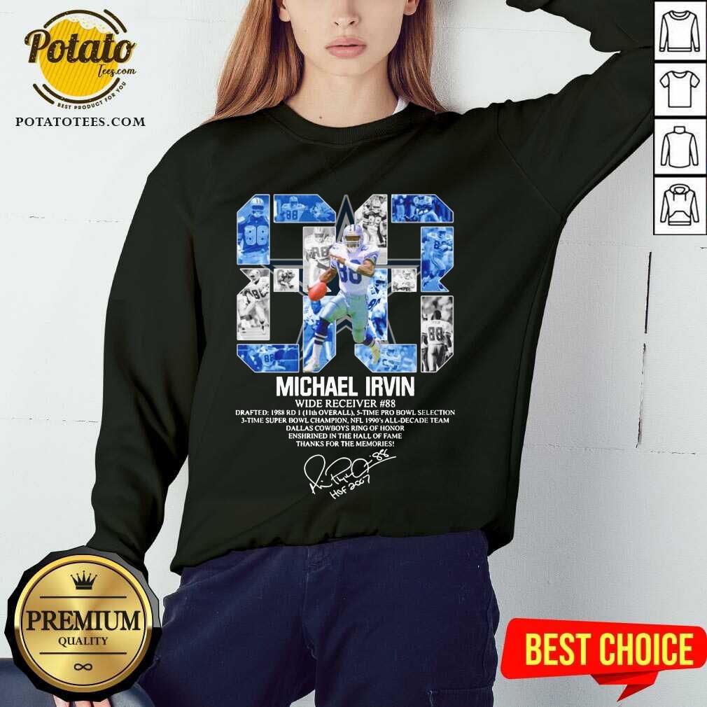 Premium 88 Michael Irvin Wide Receiver 88 Thanks For The Memories Signature Shirt - Image 4