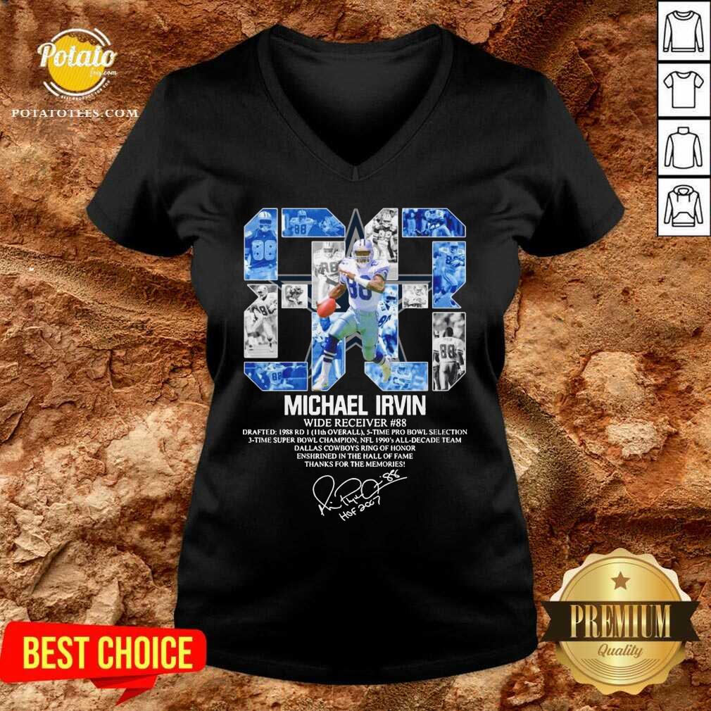 Premium 88 Michael Irvin Wide Receiver 88 Thanks For The Memories Signature Shirt - Image 2