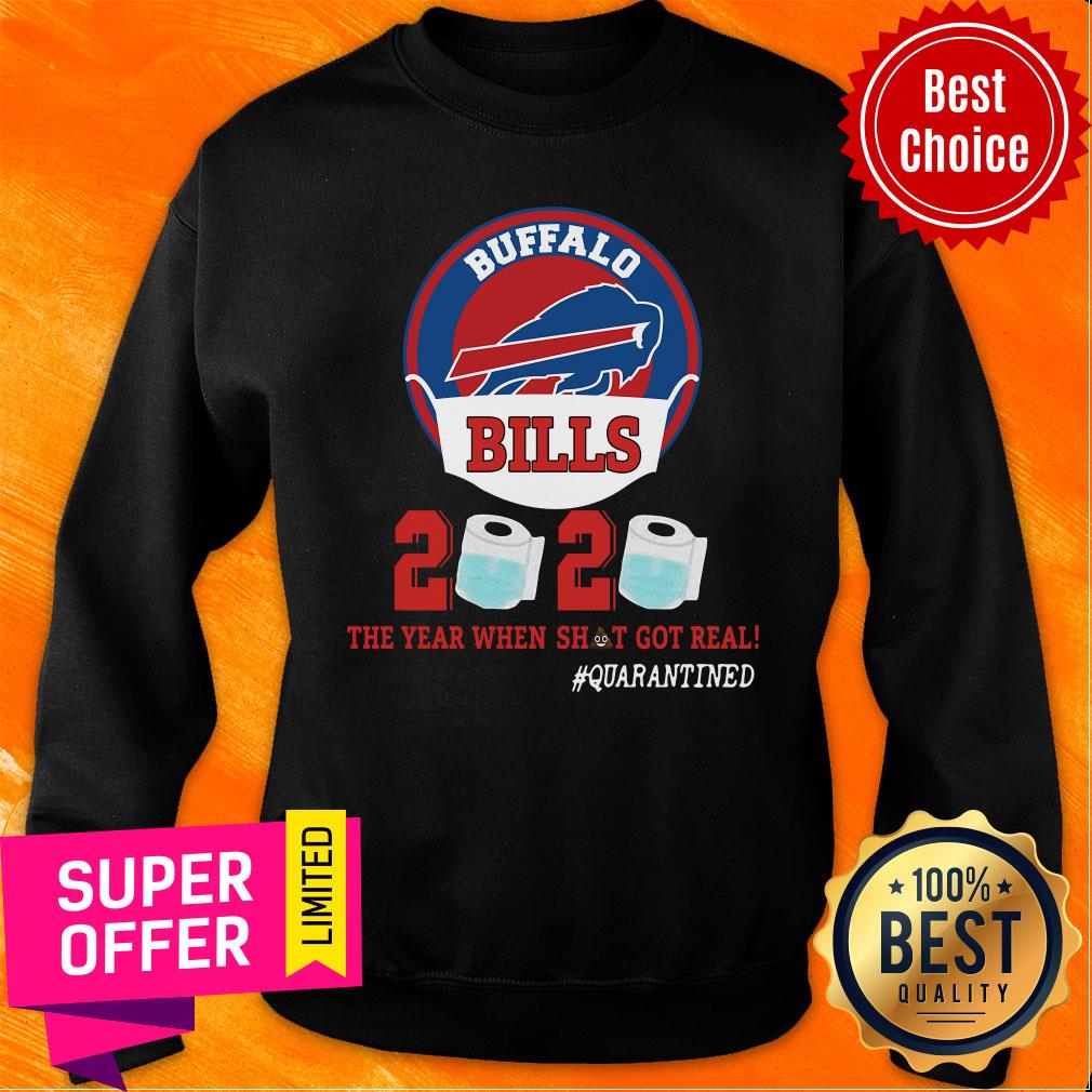 Good Buffalo Bills Face Mask 2020 Toilet Paper The Year When Shit Got Real Quarantine Shirt - Image 5