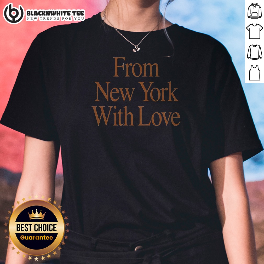 Nice From New York With Love New York Knicks Shirt - Image 2