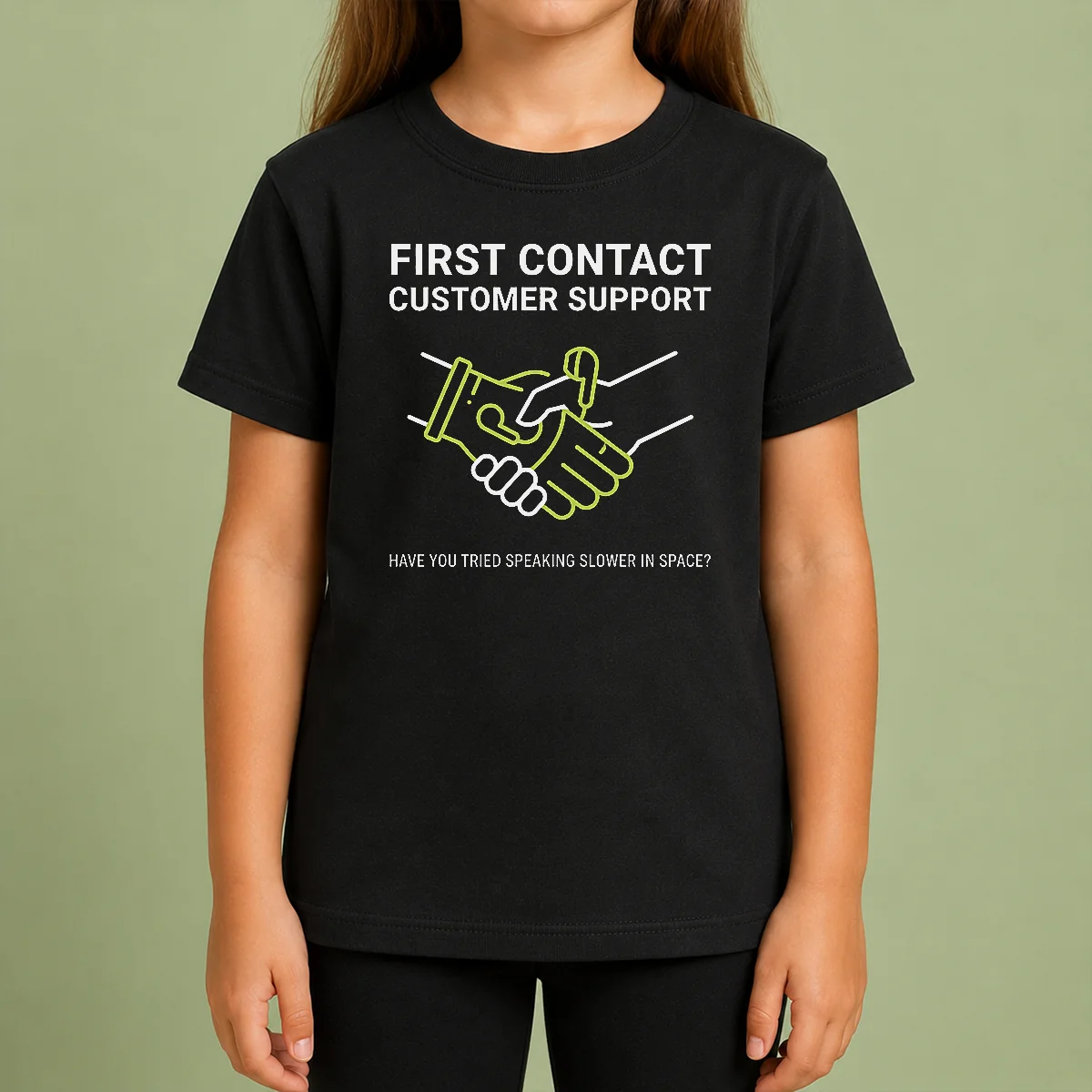 Top First Contact Alien Customer Support Shirt - Image 9
