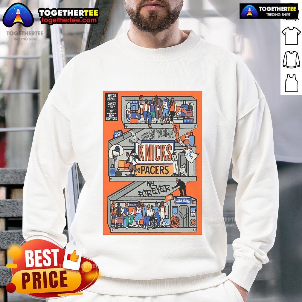 Official New York Knick New Game Day Series 2025 ECF Campaign NBA T-Shirt - Image 5