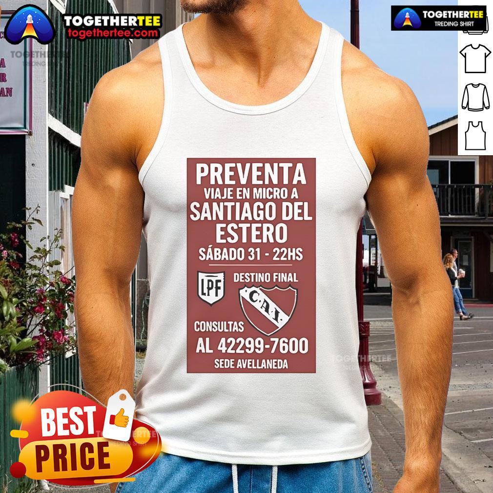 Official Preventa Viaje En Micro A Santiago Del Estero Sábado 31-22hs T-Shirt - Image 4
