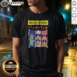 Dollar General Mickey Mouse Patriotic Characters Shirt