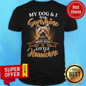 My Dog And I Are Sunshine Mixed With A Little Hurricane Vintage Shirt