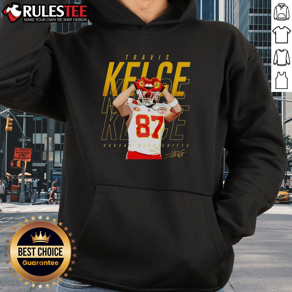 Hot Travis Kelce Kansas City Chiefs Heart T-Shirt - Image 2