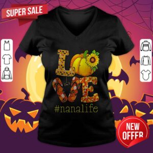 Alternative view of Top Love Nana Life Halloween Sunflower Shirt