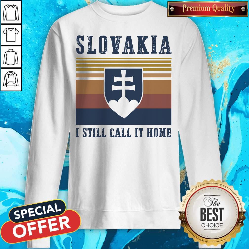 Official Slovakia I Still Call It Home Vintage Shirt - Image 4