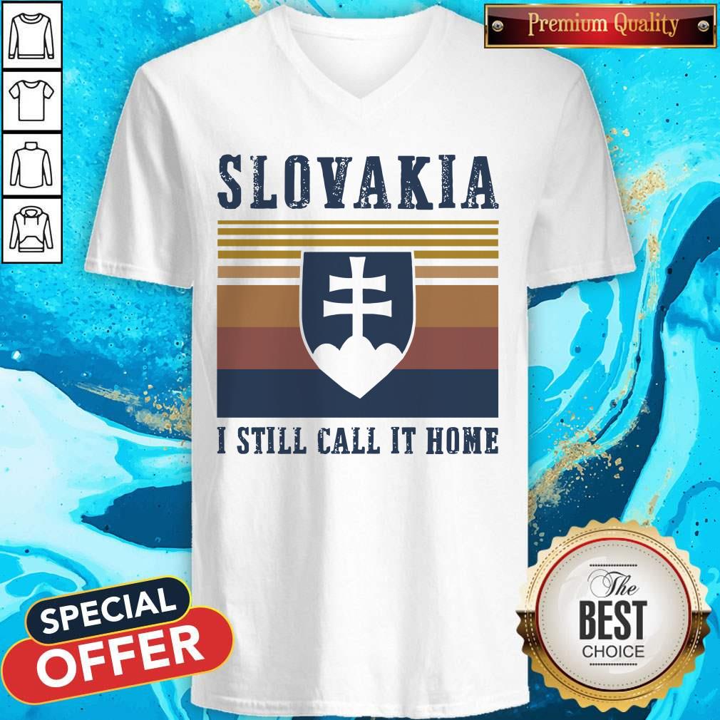Official Slovakia I Still Call It Home Vintage Shirt - Image 2