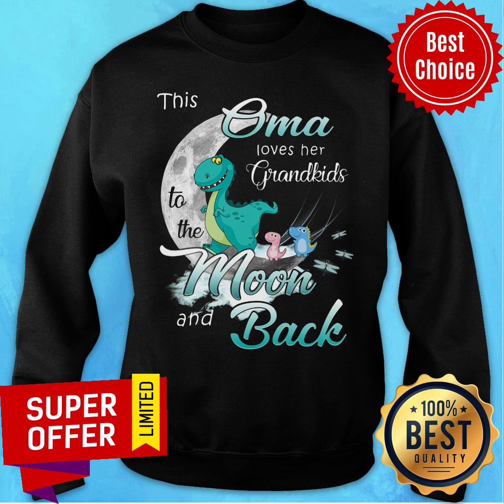 Oma Loves Her Grandkids To The Moon And Back Shirt - Image 4