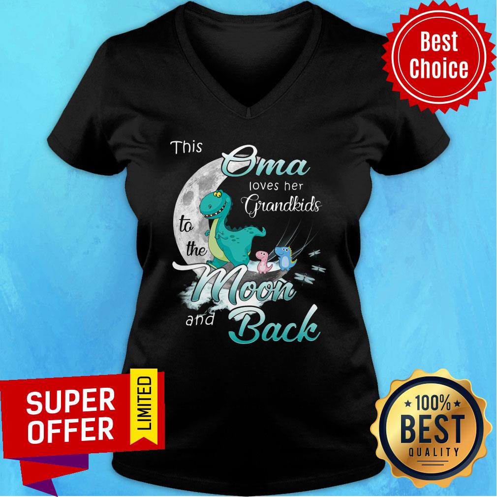 Oma Loves Her Grandkids To The Moon And Back Shirt - Image 2