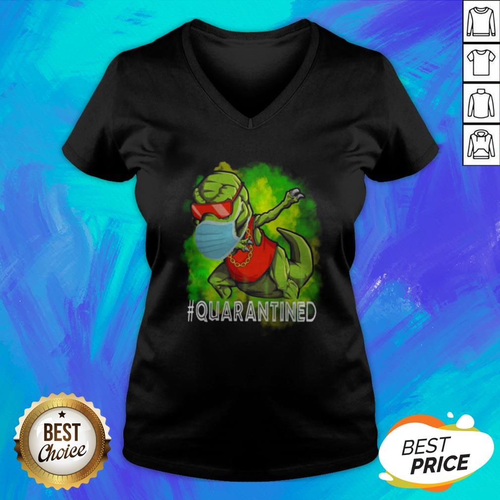 Premium Dinosaur Wear Mask Quarantined Shirt - Image 4