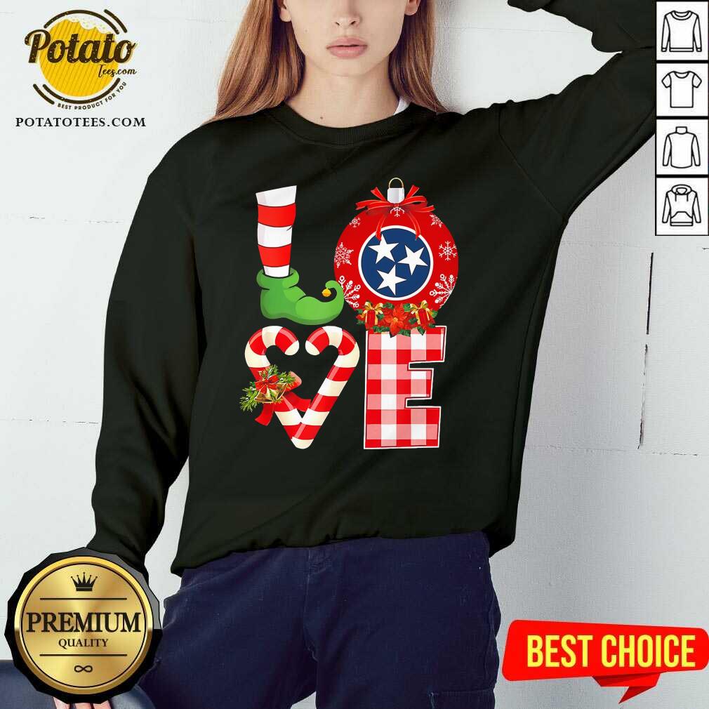 Funny Love Flag Of Tennessee State Christmas Shirt - Image 4