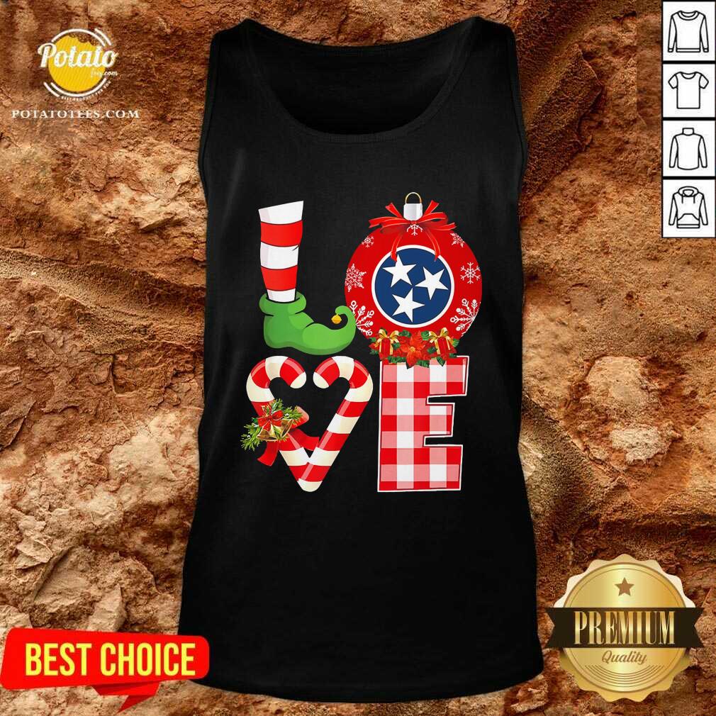 Funny Love Flag Of Tennessee State Christmas Shirt - Image 3