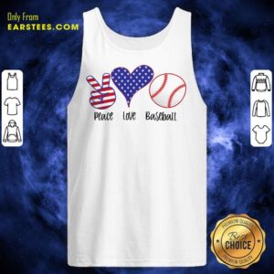 Alternative view of Top Place Love Baseball American Flag Shirt