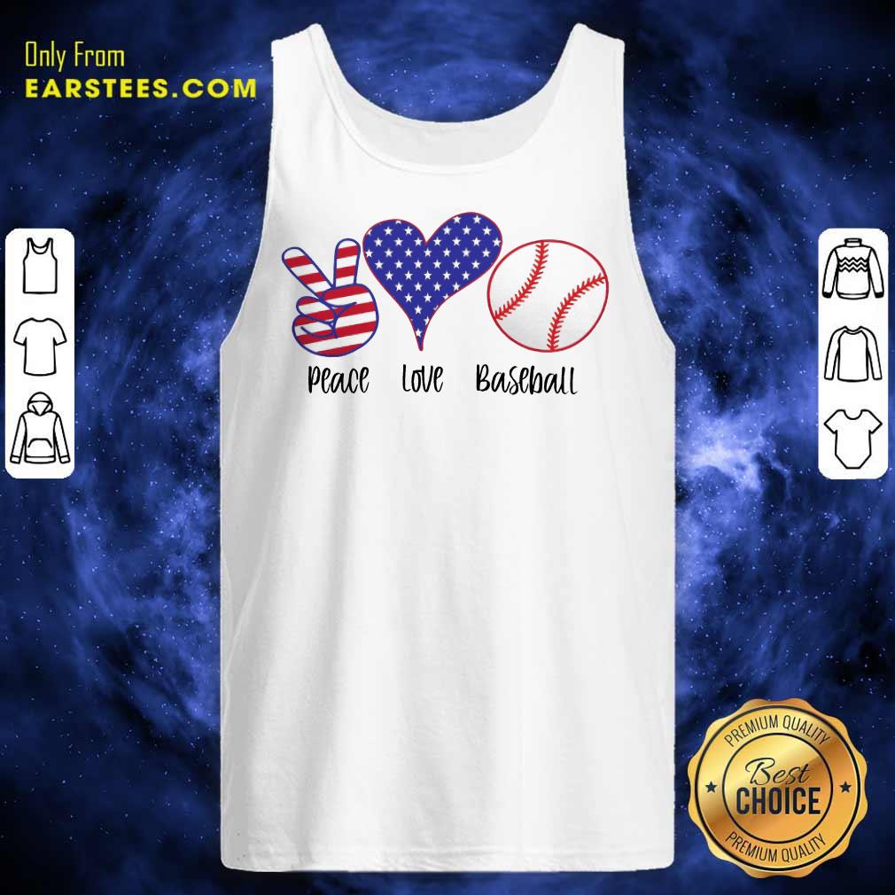 Top Place Love Baseball American Flag Shirt - Image 2