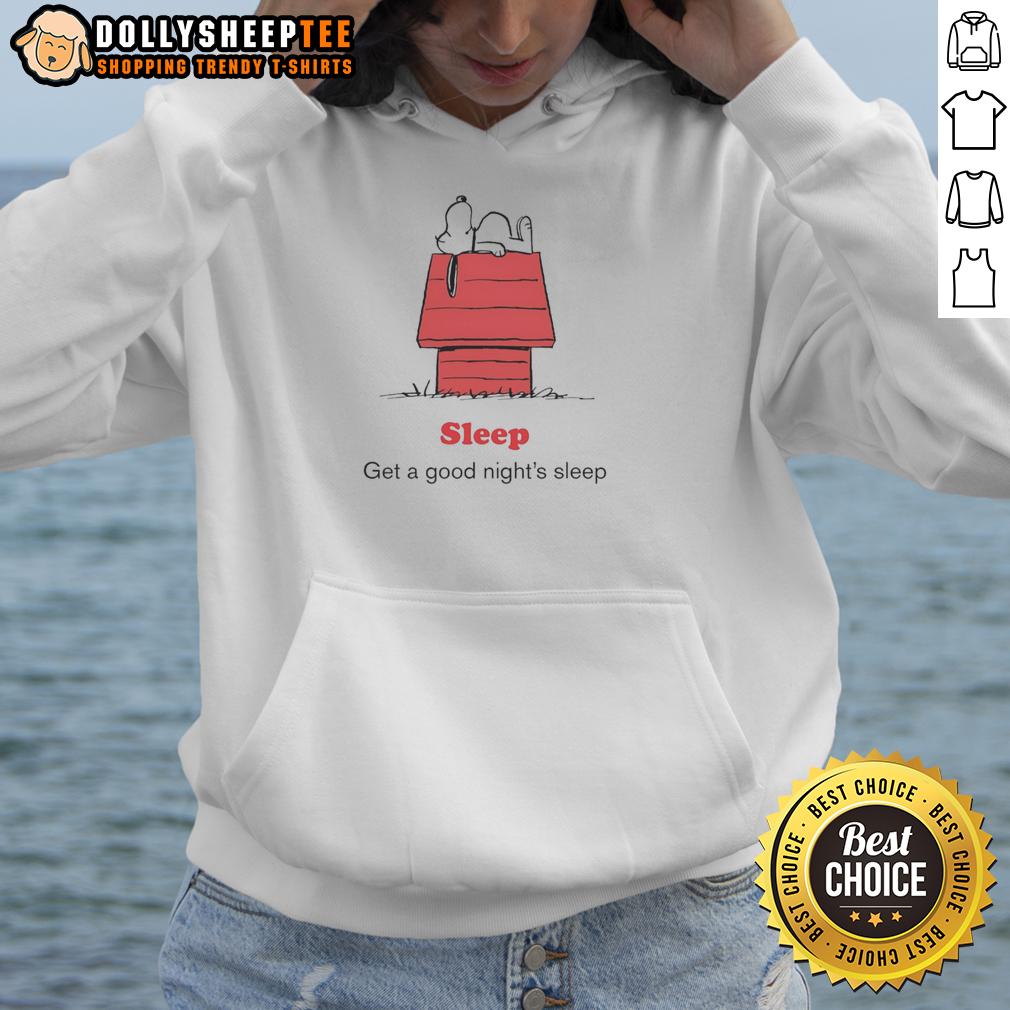 Funny Peanuts X American Red Cross Sleep Get A Good Night's Sleep T-Shirt - Image 2