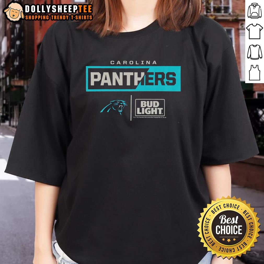 Hot Bud Light Carolina Panthers Team T-Shirt - Image 3
