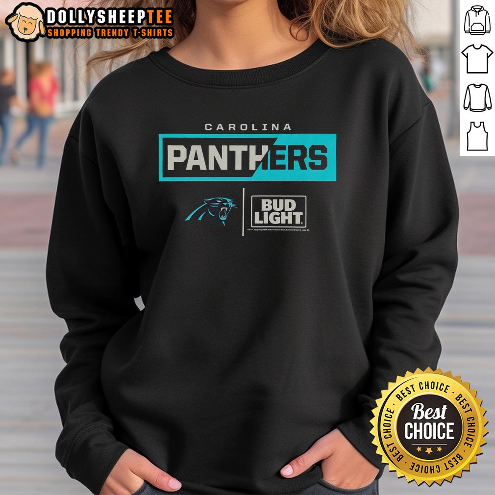 Hot Bud Light Carolina Panthers Team T-Shirt - Image 5