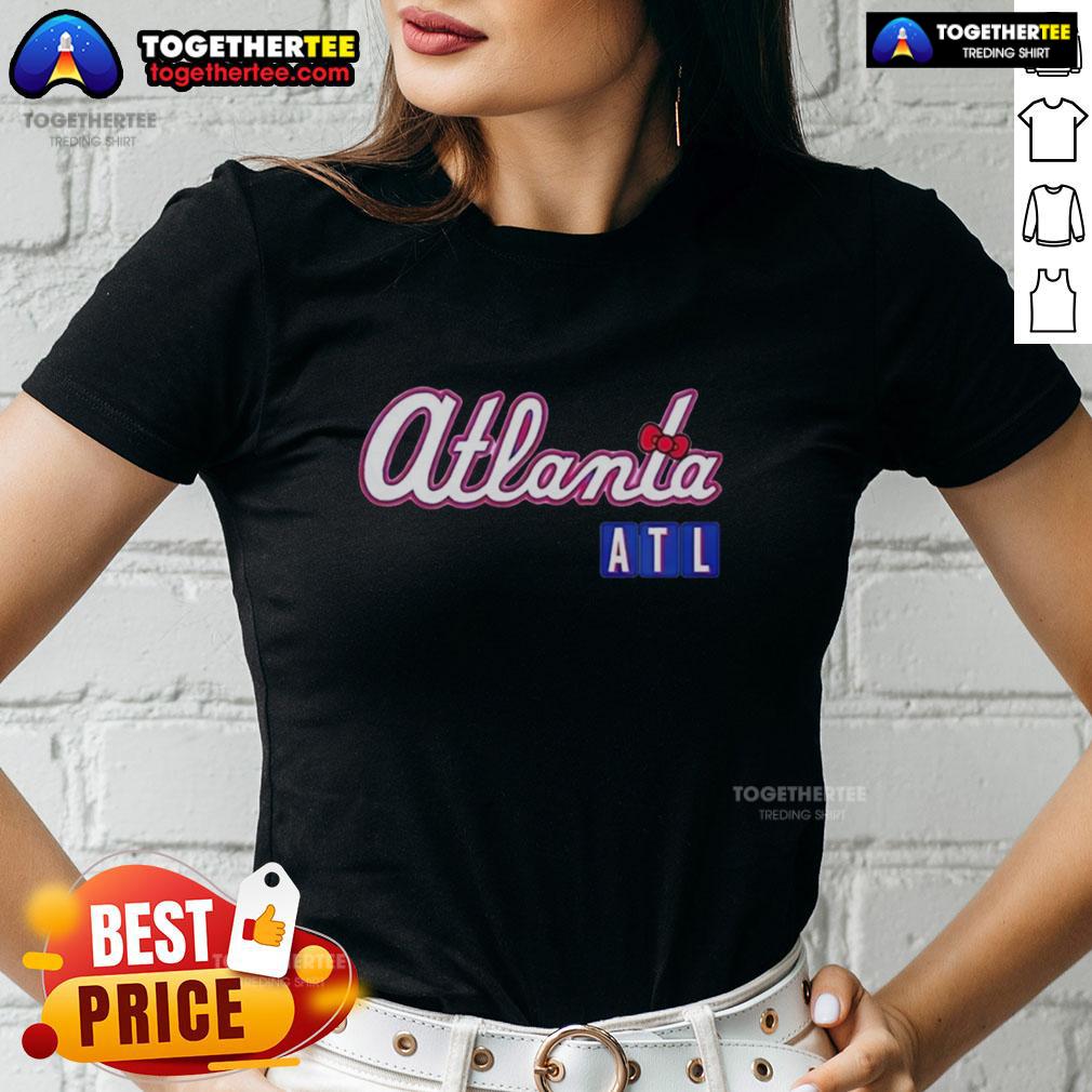 Official 2026 Atlanta Braves X Hello Kitty City Connect T-Shirt - Image 3