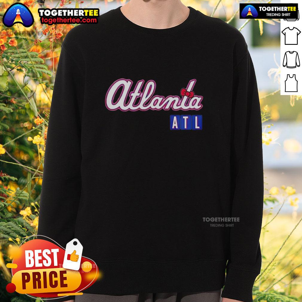 Official 2026 Atlanta Braves X Hello Kitty City Connect T-Shirt - Image 5