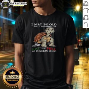 Pretty Turtle I May Be Old But I Witnessed The Rise And Fall Of Common Sense Shirt