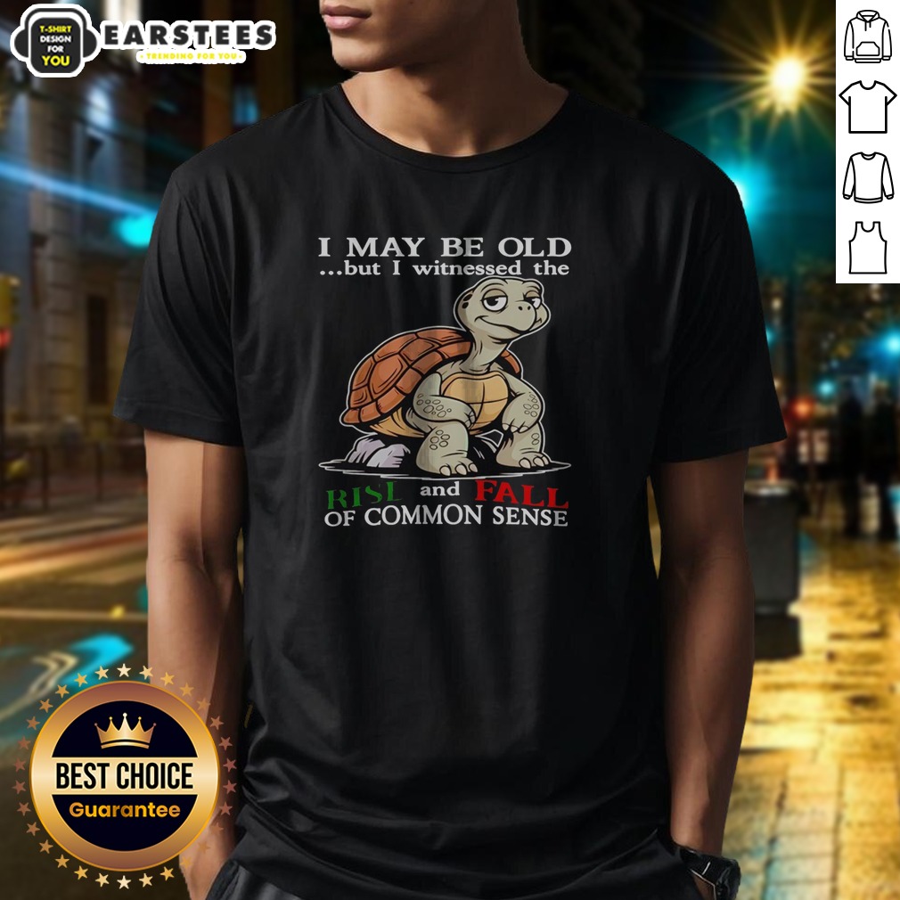 Pretty Turtle I May Be Old But I Witnessed The Rise And Fall Of Common Sense Shirt