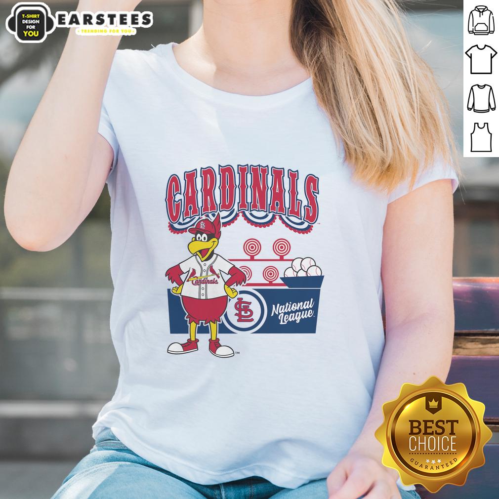 Awesome Mitchell & Ness Cream St. Louis Cardinals Step Back Up T-Shirt - Image 3