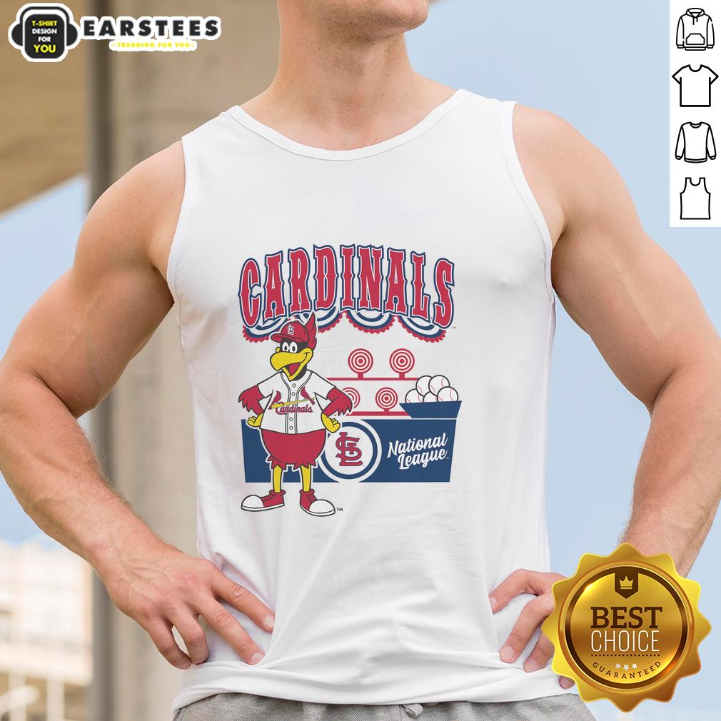 Awesome Mitchell & Ness Cream St. Louis Cardinals Step Back Up T-Shirt - Image 4